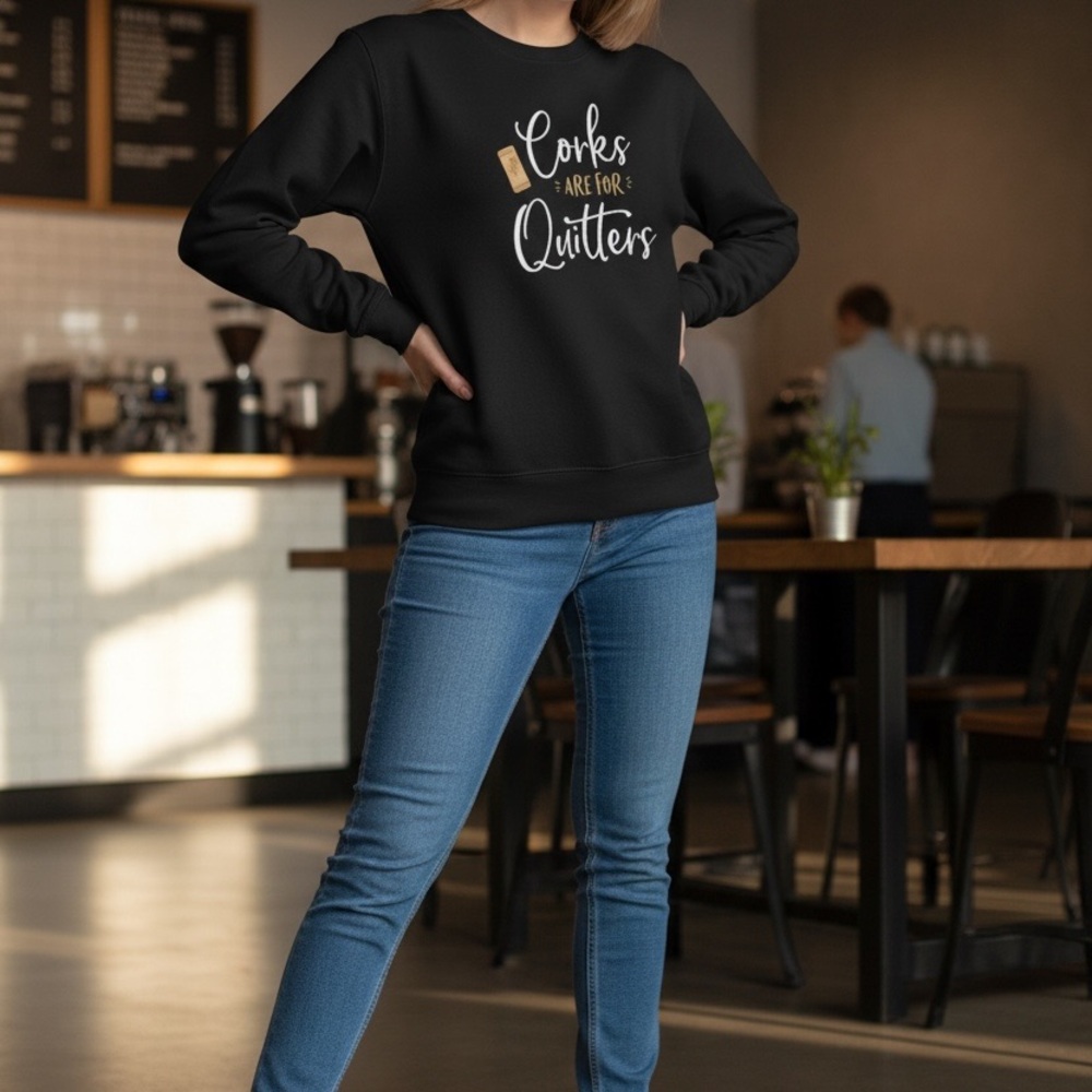 Gildan Black Crewneck Sweatshirt with Graphic